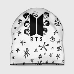 Шапка ЛОГОТИП БТС LOGO BTS, цвет: 3D-принт