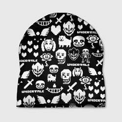 Шапка UNDERTALE PATTERN БЕЛЫЙ