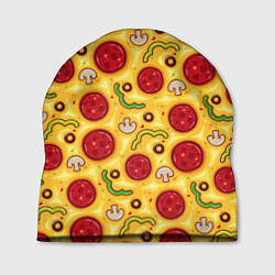 Шапка Pizza salami, цвет: 3D-принт