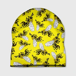 Шапка Пчелы на желтом, цвет: 3D-принт