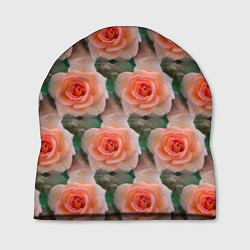 Шапка Нежные розы паттерн, цвет: 3D-принт