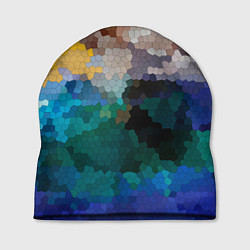 Шапка Осенний мозаичный узор, цвет: 3D-принт