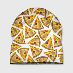 Шапка Кусочки вкусной пиццы, цвет: 3D-принт