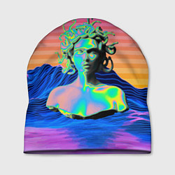 Шапка Gorgon Medusa Vaporwave Neon Mountains