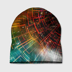 Шапка Portal - Neon Space - туннель из энергетических па, цвет: 3D-принт