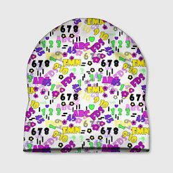 Шапка Разноцветные цифры и алфавит school, цвет: 3D-принт