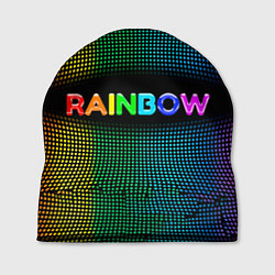 Шапка Радужные точки - Rainbow, цвет: 3D-принт