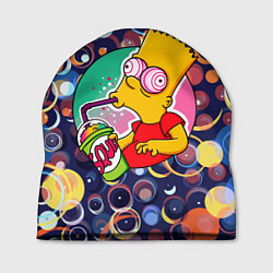 Шапка Bart Simpson пьёт лимонад, цвет: 3D-принт
