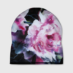 Шапка Цветы Пионы Акварель, цвет: 3D-принт