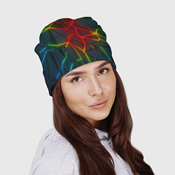 Шапка Семицветный перелив, цвет: 3D-принт — фото 2