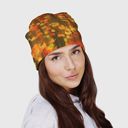 Шапка Осеннее золото, цвет: 3D-принт — фото 2