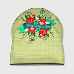 Шапка Happy Mothers Day - букет