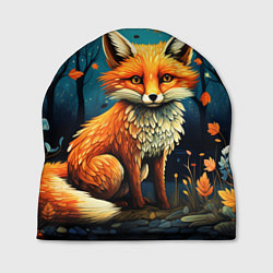 Шапка Лиса в Folk Art стиле