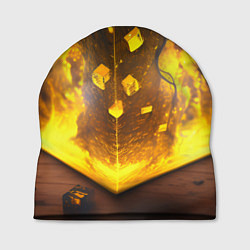 Шапка Куб с огнём, цвет: 3D-принт