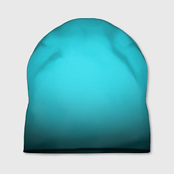 Шапка Кислотный голубой с градиентом, цвет: 3D-принт