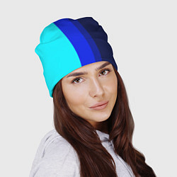 Шапка Контрастные вертикальные полосы, цвет: 3D-принт — фото 2