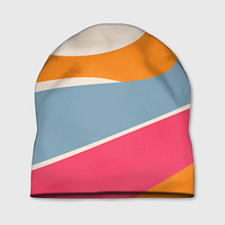 Шапка Разноцветная абстракция в стиле модерн, цвет: 3D-принт
