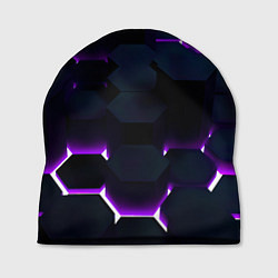 Шапка Неоновые соты с подсветкой, цвет: 3D-принт
