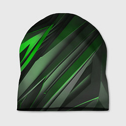 Шапка Green black abstract