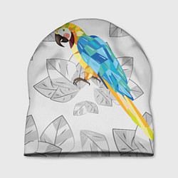 Шапка Попугай на сером фоне, цвет: 3D-принт