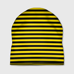 Шапка Черно-желтые осиные полосы, цвет: 3D-принт