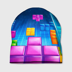 Шапка Падающие сверху блоки тетриса, цвет: 3D-принт