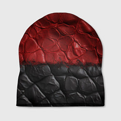 Шапка Черная красная текстура, цвет: 3D-принт