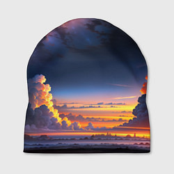 Шапка Млечный путь и облака на закате, цвет: 3D-принт