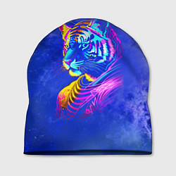 Шапка Neon tiger - neural network, цвет: 3D-принт