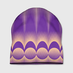 Шапка Фиолетовый градиент в полоску, цвет: 3D-принт