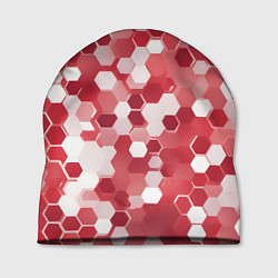 Шапка Кибер Hexagon Красный