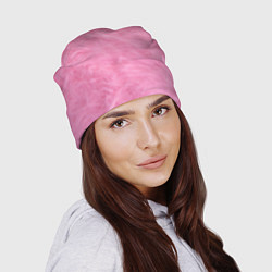 Шапка Розовая шерсть, цвет: 3D-принт — фото 2