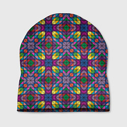 Шапка Стеклянная мозаика, цвет: 3D-принт