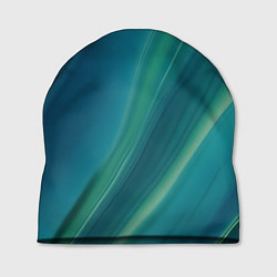 Шапка Сине-зелёная жидкая текстура - нейросеть, цвет: 3D-принт