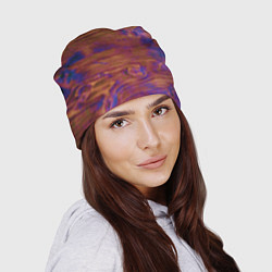 Шапка Деревянная благородная текстура, цвет: 3D-принт — фото 2