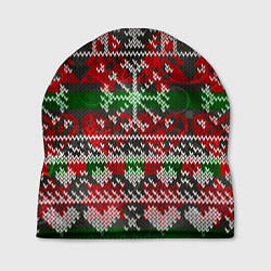 Шапка Вязанный орнамент узор