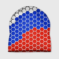 Шапка Флаг России из гексагонов