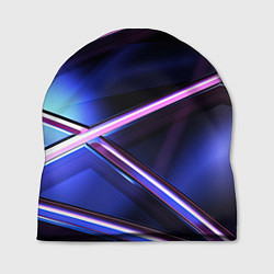 Шапка Фиолетовая геометрическая абстракция, цвет: 3D-принт