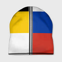 Шапка Россия - патриот, цвет: 3D-принт