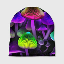 Шапка Люминесцентные грибы, цвет: 3D-принт