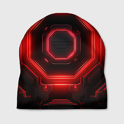Шапка Nvidia style black and red neon