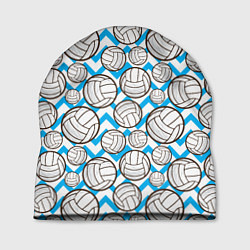 Шапка Мячи волейбольные паттерн, цвет: 3D-принт