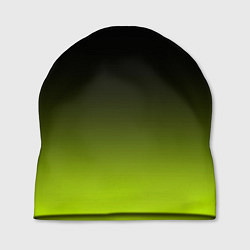 Шапка Чёрно-салатовый градиент