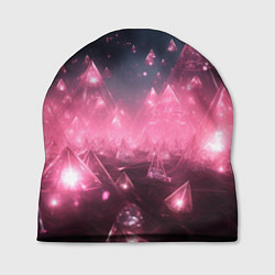 Шапка Розовый абстрактный космос, цвет: 3D-принт