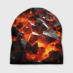 Шапка Взрыв камней в красном неоне