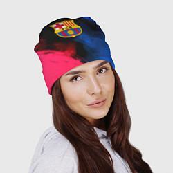 Шапка Barcelona fc club gradient smoke, цвет: 3D-принт — фото 2
