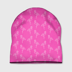 Шапка Пара розовых фламинго, цвет: 3D-принт