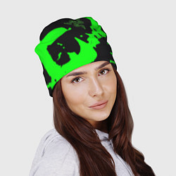 Шапка Razer кислотный стиль краски, цвет: 3D-принт — фото 2