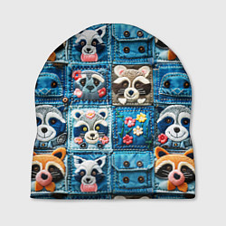 Шапка Пэчворк с энотами, цвет: 3D-принт