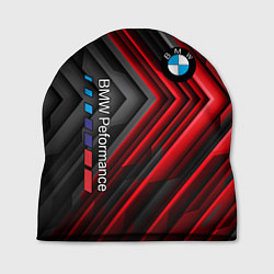 Шапка BMW geometry stripes red, цвет: 3D-принт